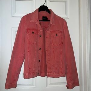 ASOS MAN Salmon Pink Denim Jacket Lightweight - SIZE MEN SMALL